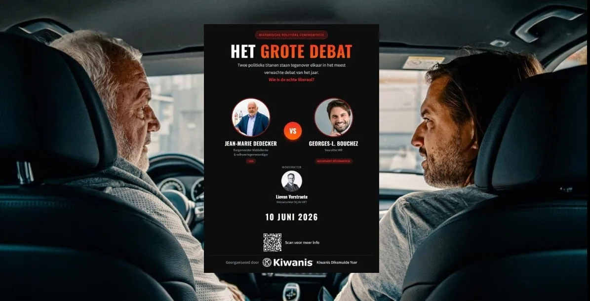 Debat tussen Dedecker en Bouchez is uitverkocht
